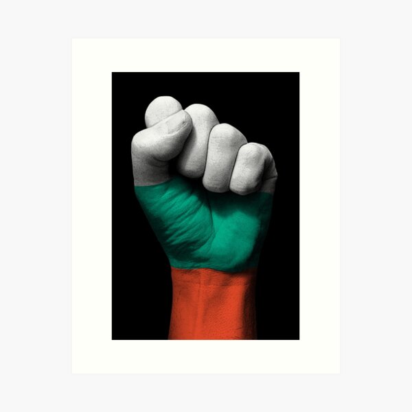 Item preview, Flag of Bulgaria on a Raised Clenched Fist  designed and sold by JeffBartels.