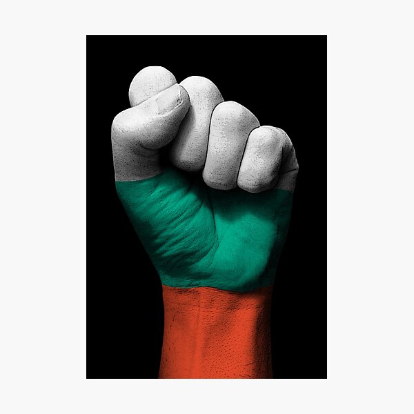 Item preview, Flag of Bulgaria on a Raised Clenched Fist  designed and sold by JeffBartels.