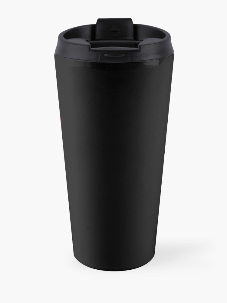 Alternate view of Our Lady of Chaotic Justice Travel Mug