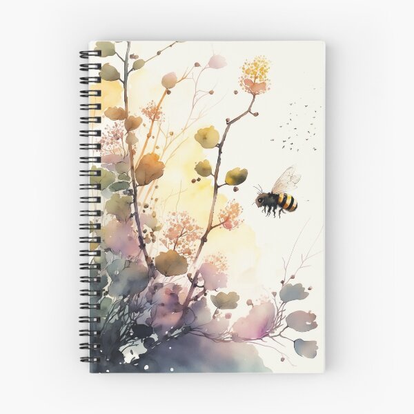 Item preview, Blossoming Friends: Watercolor Floral and Bee Designs designed and sold by ReiraNogami.