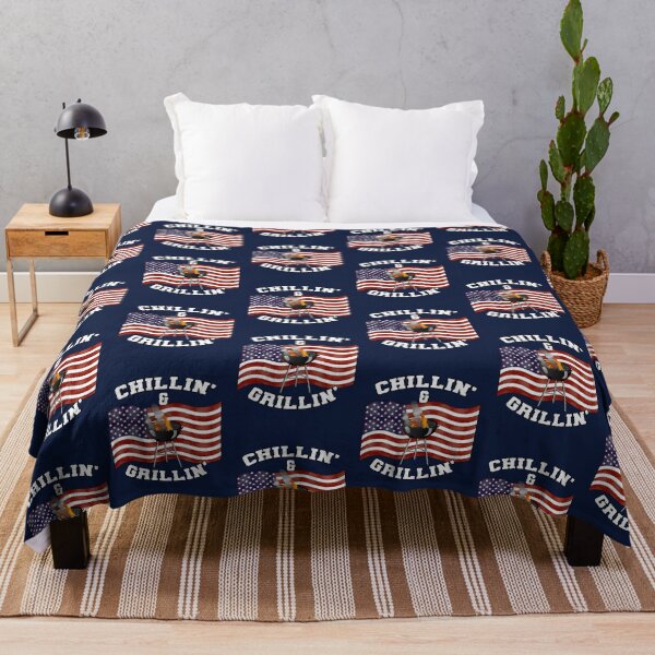 Item preview, American Flag Chillin & Grillin BBQ USA designed and sold by tamdevo1.