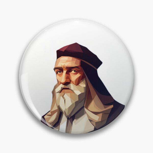 Item preview, Leonardo da Vinci in Maroon designed and sold by PolygonXYZ.