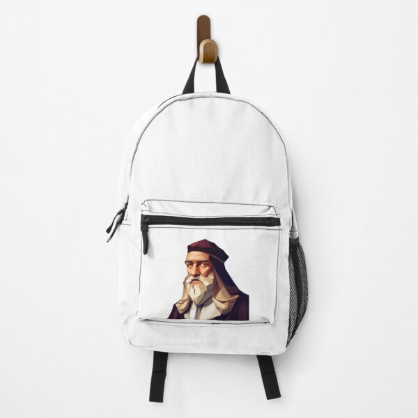Item preview, Leonardo da Vinci in Maroon designed and sold by PolygonXYZ.
