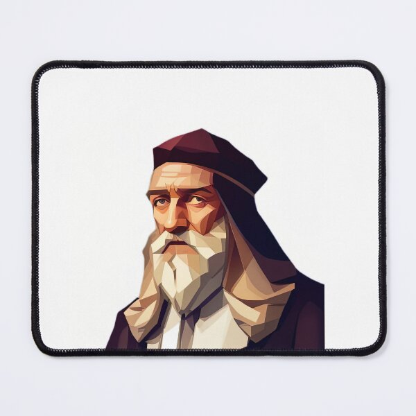 Item preview, Leonardo da Vinci in Maroon designed and sold by PolygonXYZ.