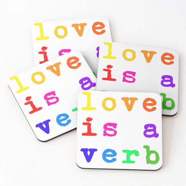 Item preview, Love is a Verb designed and sold by Dinahspace.