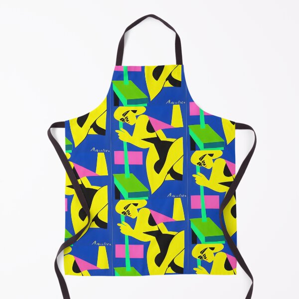 Item preview, Neon Matisse style pole dancing lady, contemporary abstract art design designed and sold by mahercara.