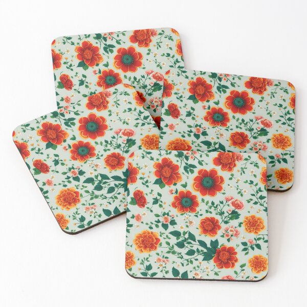 Item preview,  Floral  Seamless Pattern Orange Flowers 2023 designed and sold by alaasobhi.