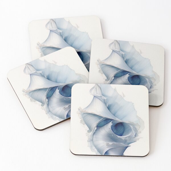 Item preview, Blue silk seashell designed and sold by PaperDecor.