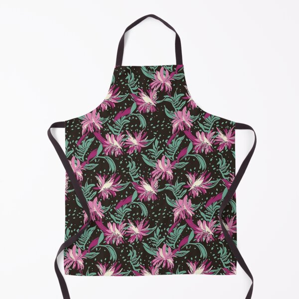 Item preview, Beautiful Native Australian wallpaper for bookcovers and homewares. Coastal Pigface flowers a dark background with kangaroo paw and salt bush 4 designed and sold by NatTex.