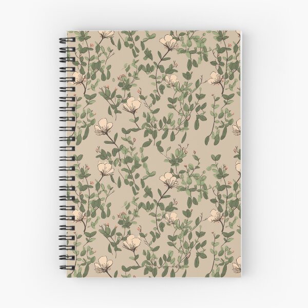 Item preview, Beautiful Native Australian wallpaper for bookcovers and homewares. Coastal Pigface flowers a dark background with kangaroo paw and salt bush 6 designed and sold by NatTex.