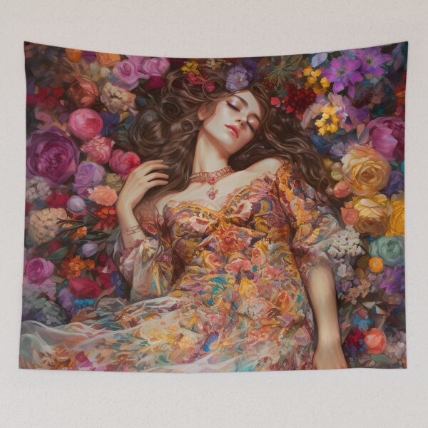 Item preview, Sleeping lady in the garden 1 designed and sold by Red Witch Art.