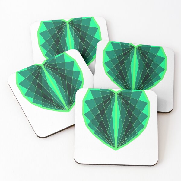 Item preview, Emerald heart designed and sold by AlmosFrostedArt.