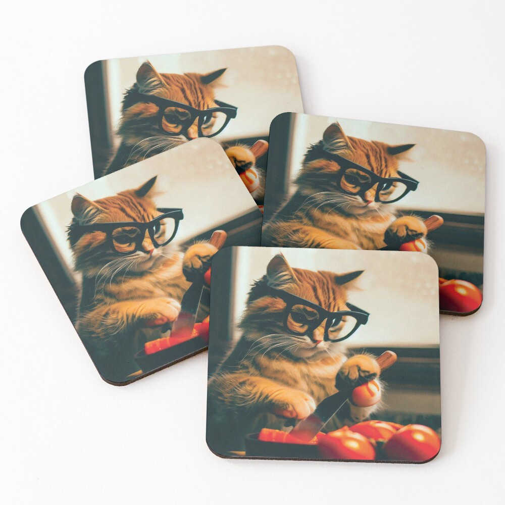 Item preview, Coasters (Set of 4) designed and sold by TheHelpingCat.