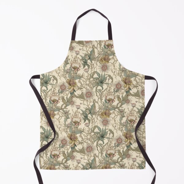 Item preview, Beautiful Native Australian wallpaper for bookcovers and homewares. Coastal Pigface flowers a dark background with kangaroo paw and salt bush 8 designed and sold by NatTex.