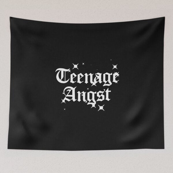 Item preview, Teenage Angst white design designed and sold by Gothicrelics.