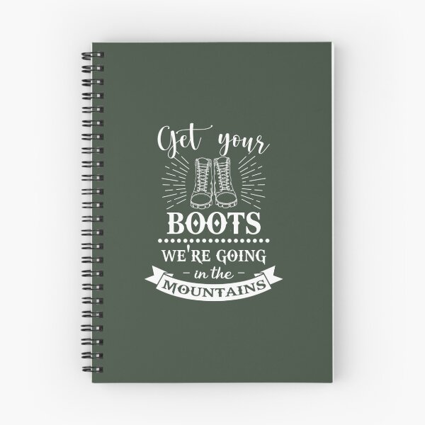 Item preview, Get Your Boots We're Going In Mountains Go Outdoor Hiking 		 designed and sold by ariaexavt13.