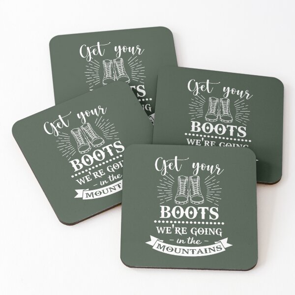 Item preview, Get Your Boots We're Going In Mountains Go Outdoor Hiking 		 designed and sold by ariaexavt13.