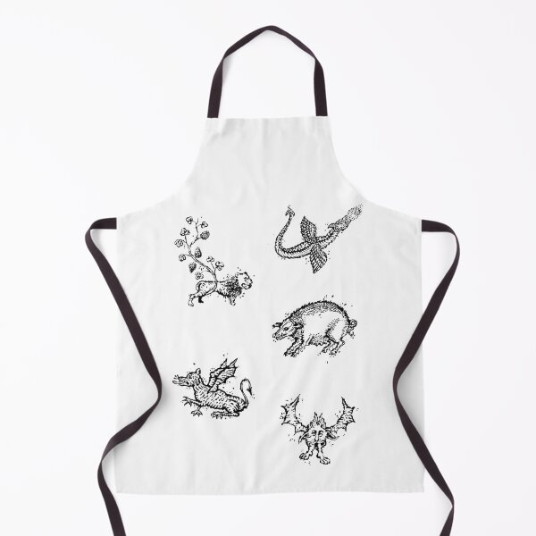 Item preview, Medieval animals - old creatures - alchemy art - dragon - boar - devil  designed and sold by Balsamista-art.
