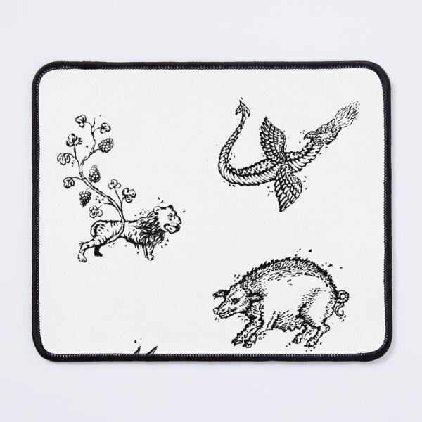 Item preview, Medieval animals - old creatures - alchemy art - dragon - boar - devil  designed and sold by Balsamista-art.