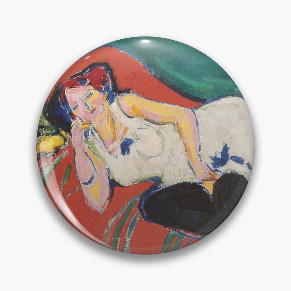 Item preview, Ernst Ludwig Kirchner, Reclining Woman in a White Shirt, 1909 designed and sold by Mauswohn.