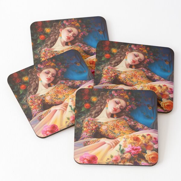 Item preview, Sleeping lady in the garden 2 designed and sold by Red Witch Art.