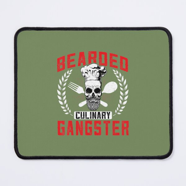Item preview, Grilling Bearded Culinary Gangster Chef Skull Cooking Lover designed and sold by xmmscctwejl58.