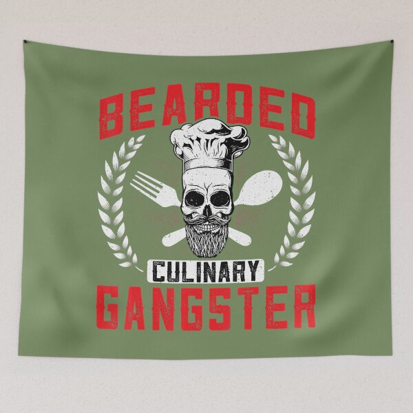 Item preview, Grilling Bearded Culinary Gangster Chef Skull Cooking Lover 		 designed and sold by xmmscctwejl58.