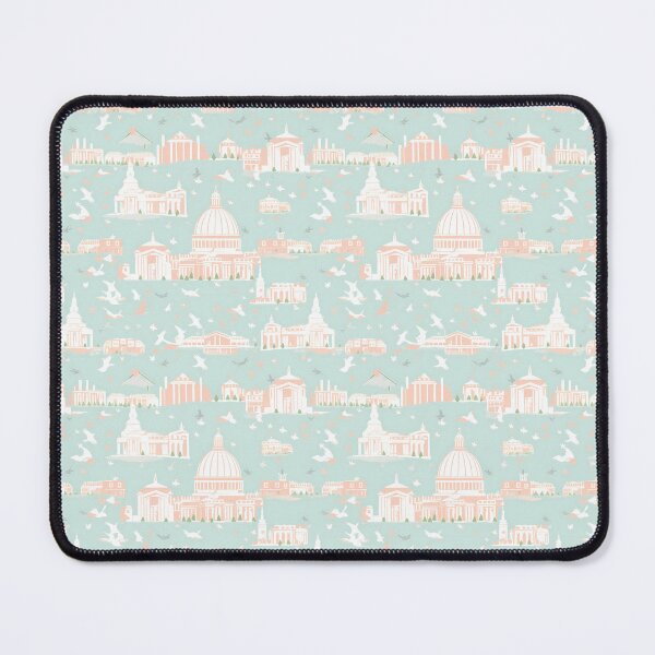 Item preview, White House Reverie: Pastel Dreamscape Pattern designed and sold by FamMeetsWorld.