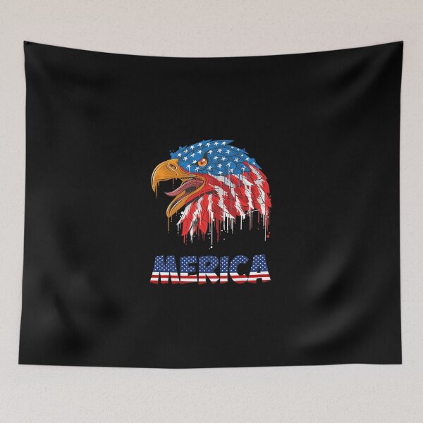 Item preview, Happy 4th of july american flag patriotic usa flag Eagle 1 2 designed and sold by DorothyAnkundi.