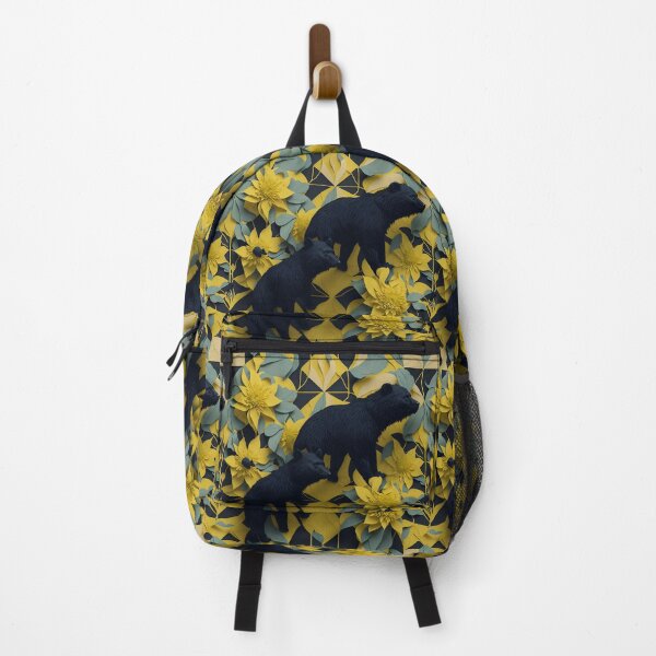 Item preview, Enchanted Fusion: Daffodils and Sun Bears in Op Art designed and sold by AmazingLab.