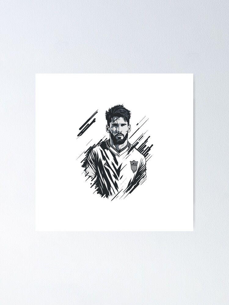 STL file Messi Portrait Wall Decor 🇪🇸・Model to download and 3D print・Cults