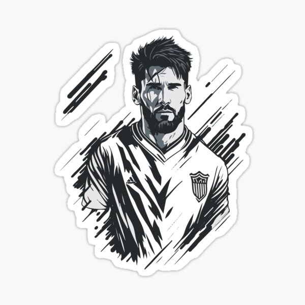 Leonel Messi Portrait - 27x37.8cm Original Pencil unframed drawing - Soccer  - Football Drawing by Arre Felzza Adun | Saatchi Art