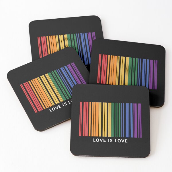 Item preview, Rainbow Barcode Pride and Equality Love is love  designed and sold by AFRUKSOODJAI.