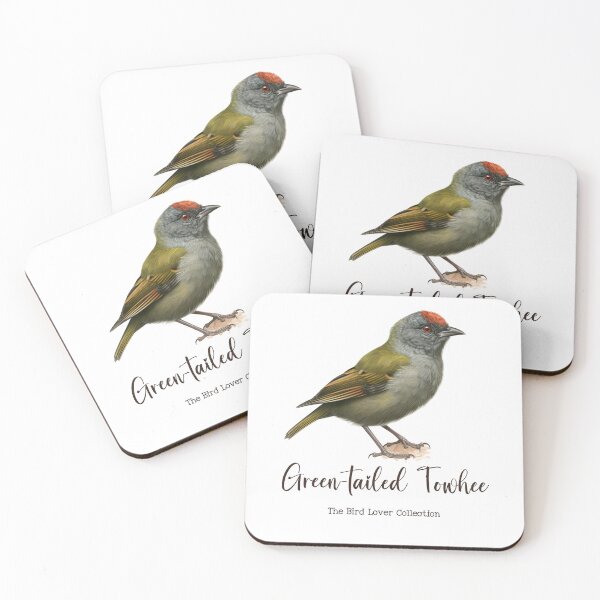 Item preview, Green-tailed Towhee - The Bird Lover Collection designed and sold by GoodOldVintage.