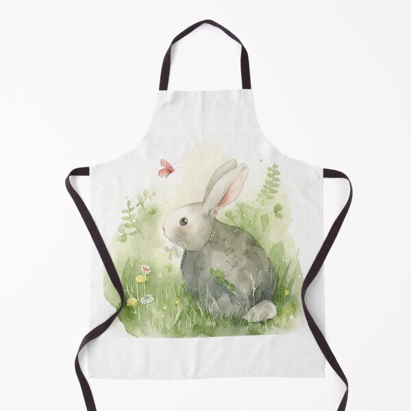 Artikelvorschau, Whimsical Hoppers: Watercolor Rabbit Art Print entworfen und verkauft von ReiraNogami.