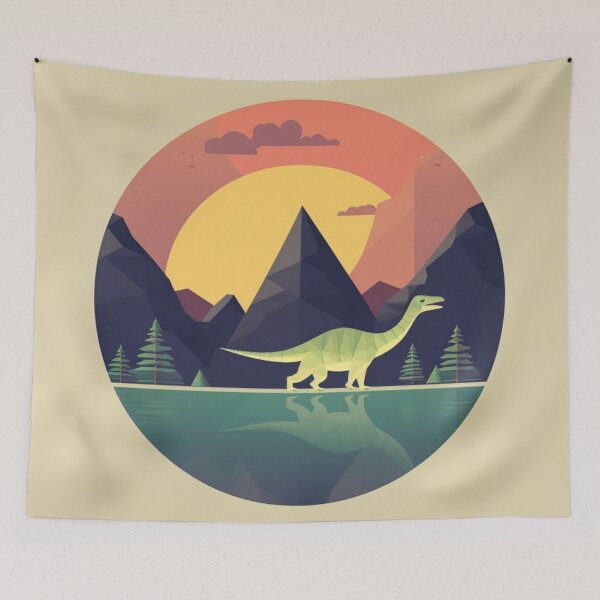 Item preview, Allosaurus In Basic Colours Art Inspired By Dinosaurs designed and sold by CDC40.