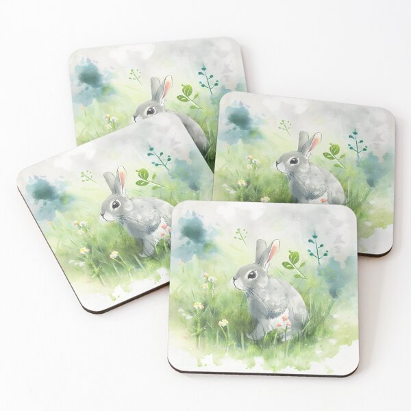 Item preview, Bunny Serenade: Enchanting Watercolor Rabbit Designs designed and sold by ReiraNogami.