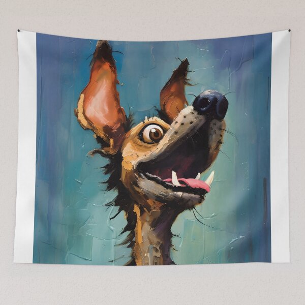 Item preview, Neo-expressionism Dog Meditation Cartoon Abstract Art Design designed and sold by HelloVerse.