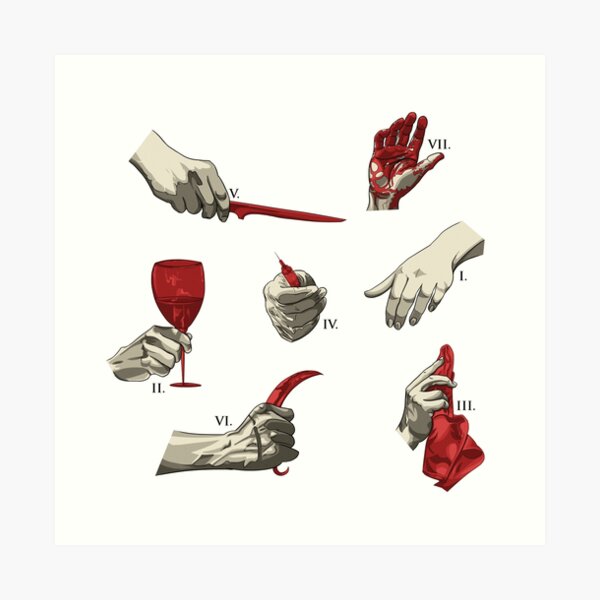 Hannibal Inspired Pattern Art Print