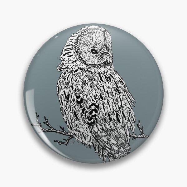 Item preview, Cosy owl on a branch designed and sold by OceanaOrlaghArt.