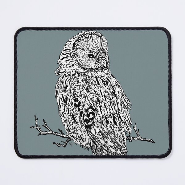 Item preview, Cosy owl on a branch designed and sold by OceanaOrlaghArt.