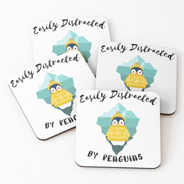 Item preview,   Easily Distracted by Penguins _ Funny penguin Quote  designed and sold by unique things.