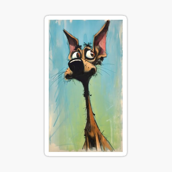Item preview, Neo-expressionism Dog Meditation Cartoon Abstract Art Design designed and sold by HelloVerse.