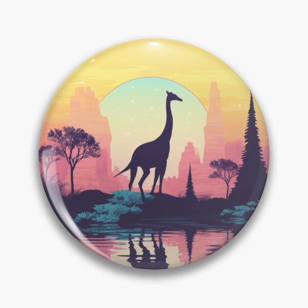 Item preview, Brachiosaurus In Basic Colours Art Inspired By Dinosaurs designed and sold by CDC40.