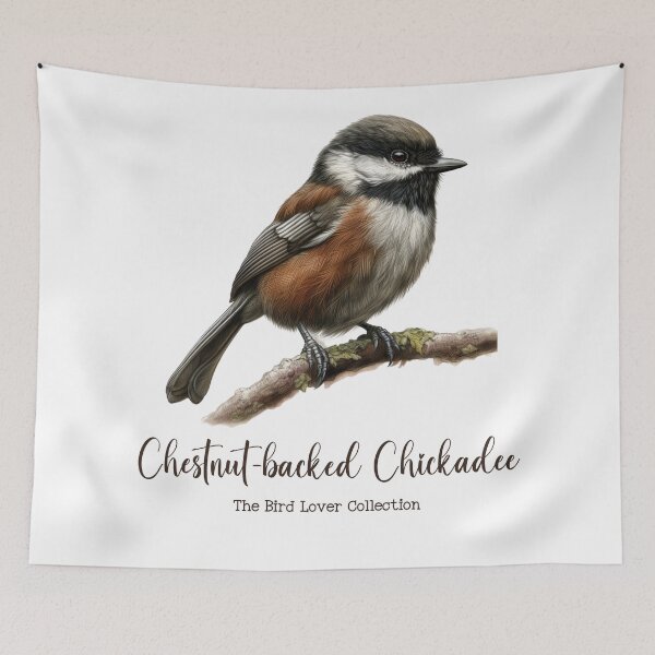 Item preview, Chestnut-backed Chickadee - The Bird Lover Collection designed and sold by GoodOldVintage.
