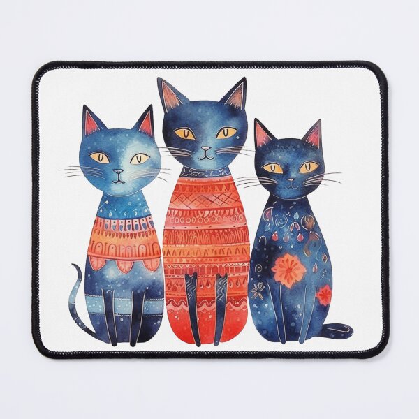 Aperçu de l'œuvre Trois chats magiques créée et vendue par Kitty-Cactus.