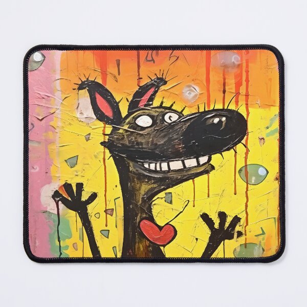 Item preview, Neo-expressionism Dog Meditation Cartoon Abstract Art Design designed and sold by HelloVerse.