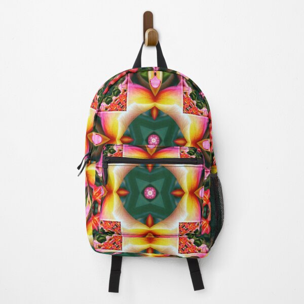Item preview, *Wonderful Colorful Geometric Plumeria Hawaiian Flowers Abstract Patchwork Painting.* designed and sold by Ralek.