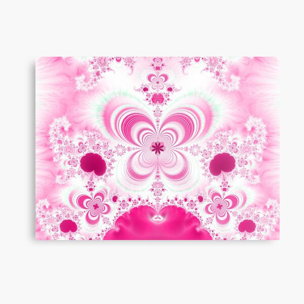 Hearts&Flowers 2 Metal Print
