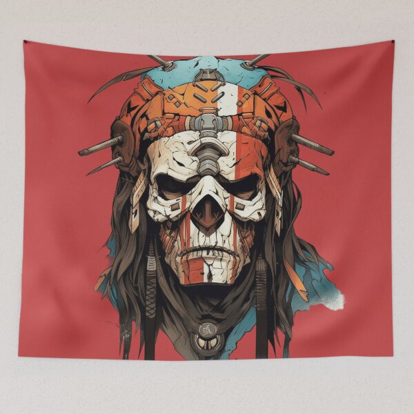 Item preview, Native Indian Big Chief Shaman In Headdress designed and sold by Nightarcade.